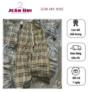 Quần Nữ Dài Ống Rộng kẻ caro ống suông SIMPLE Ulzzang (ẢNH THẬT)