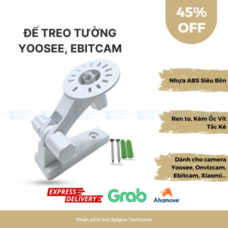 [Hỏa Tốc - HCM] Chân đế camera treo tường dành cho camera Yoosee,Onvizcam,Ebitcam, Xiaomi... khoen ốc to, đầy đủ ốc vít