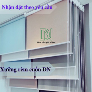 (Loại dày có khung) Rèm cuốn,Rèm văn phòng DN-Blinds che cửa sổ chống nắng cản sáng 100%
