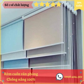 Rèm cuốn,Rèm cuốn văn phòng,rèm che sửa sổ chống nắng cản sáng,cách nhiệt 100%,vệ sinh dễ giàng.