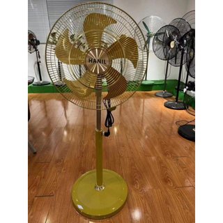Quạt đứng cây hanil vàng đồng 5 cánh 140w cao cấp.