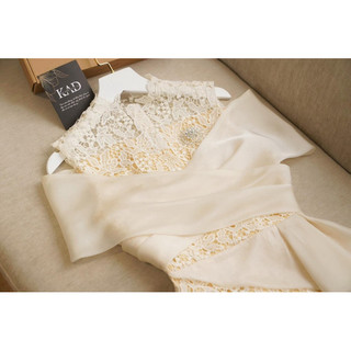 SIZE>60KG ĐẦM REN CỔ KÍN PHỐI LỤA CỰC SANG