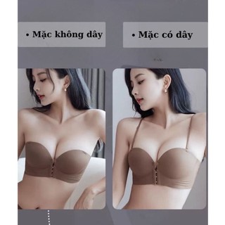 ÁO NGỰC QUÂY🔥🔥chống tụt 🔥🔥áo lót nữ không gọng siêu nâng ngưc, có móc cài trước CamiBra A04