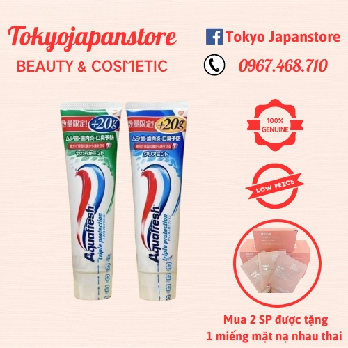 Kem đánh răng Aquafresh bạc hà (Nhật Bản)