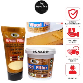 Che khuyết điểm đồ gỗ, keo trám gỗ, bột trét gỗ wood filler Bosny - gỗ thông, tấm gỗ, bàn ghế