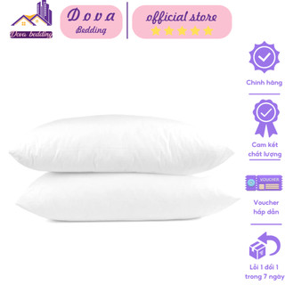 Ruột gối đầu bông gòn trắng tinh cao cấp , Lõi bông kháng khuẩn kích thước 45cm x 65cm