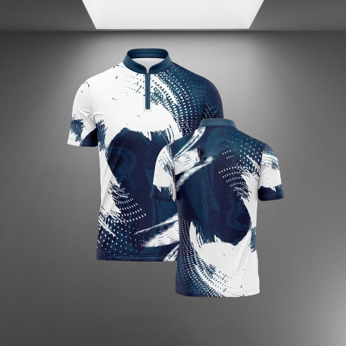 Áo Thể Thao Billiards Xanh Loang - Áo Billard - Áo BI-A - Áo thể thao Billard - Áo CLB Billard - Áo 