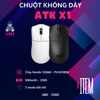 Chuột gaming ATK X1 Ultimate | PAW3950 - Chip Nordic 52840 hỗ trợ 8K - Jinoz