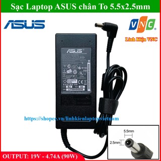 [RẺ VÔ ĐỊCH] SẠC LAPTOP ASUS 19V - 4.74A - 90W chân To 5.5x2.5mm (ADAPTER ASUS 90W)
