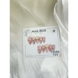 M64 nailbox thiết kế mắt mèo ánh trăng hiệu ứng trái tim phom ovan