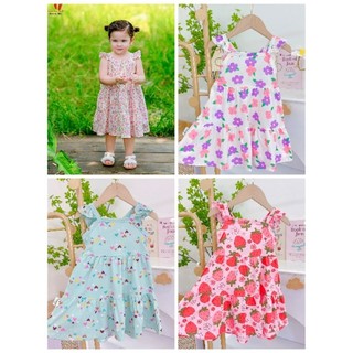 Váy bé gái - cánh tiên chất thun cotton xuất 100%
