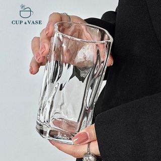 Ly Thủy Tinh CUP & VASE Thiết Kế Đơn Giản Sang Trọng - Phong Cách Hàn Quốc - Ly Uống Nước Highball- LY053
