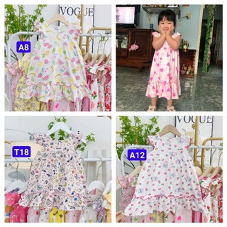 Đầm váy cotton bé gái- váy cánh tiên cotton xuất mềm mát