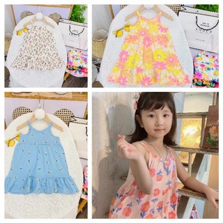 Đầm Váy cotton bé gái- váy dáng đuôi cá cotton xuất mềm, mát ạ