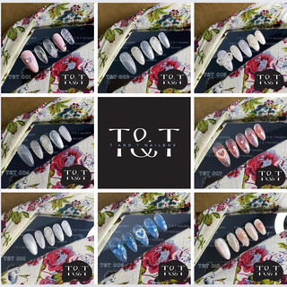 [001 - 015] Nailbox thiết kế nhà T&T Sơn gel vẽ nổi, mắt mèo , tráng gương thiết kế ( móng giả , móng up )