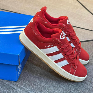 Giày sneaker thời trang nam nữ Campus red màu đỏ tươi, siêu phẩm thời trang bigsize 44