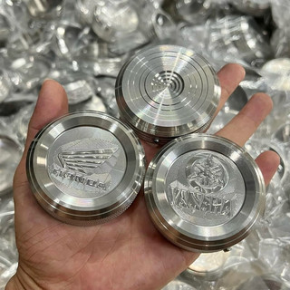 Nắp xăng inox 304 khắc logo honda yamaha siêu sáng đẹp bảo hành rỉ sét