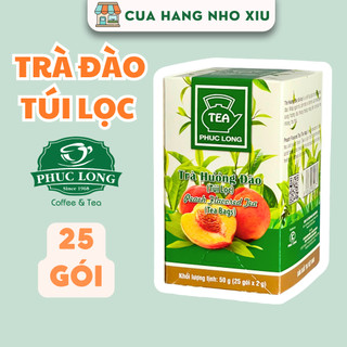 Trà Đào Túi Lọc Phúc Long 25 gói x 2g - Trà Phúc Long Túi Lọc Hương Đào