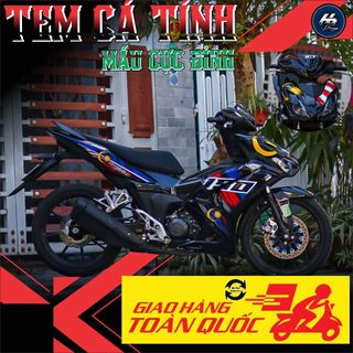 Tem rời winner x v3 màu đen,mẫu tem ngôi sao malasia chế chất,in chất liệu decal trắng không bay màu