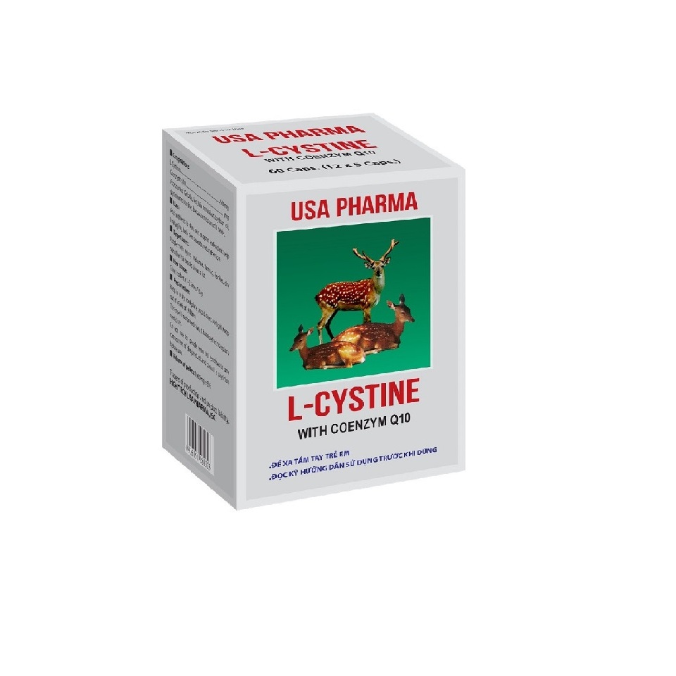 Viên Uống L Cystine Làm Đẹp Da, Giảm Rụng Tóc, Giảm Thâm Sạm Da Chính Hãng - 1 Hộp 60 Viên (L-Cystine)