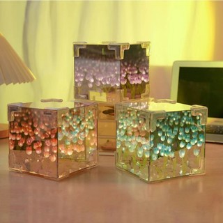 Đèn ngủ hoa Tulip hộp tráng gương Handmade mới nhất 2024