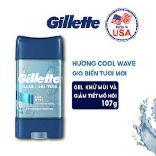 Lăn NÁCH Gillette Cool Wave MỸ - Lăn Khử Mùi Mỹ Gillette Cool Wave 107G dành cho nam
