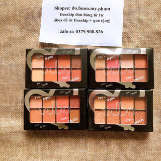 Set Phấn Mắt Má Hồng Odbo Eyeshadow And Blush