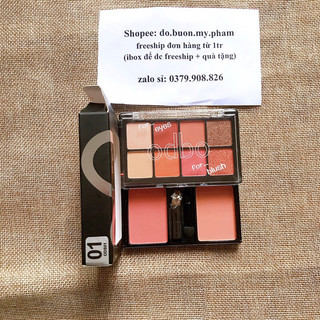 Set Phấn Mắt Má Hồng Odbo Eyeshadow And Blush