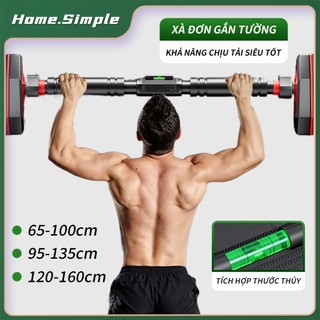 Xà đơn gắn cửa treo tường xà đơn gắn tường kích thước 60-160cm đa năng tập cơ bụn