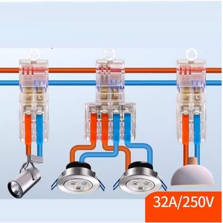 Cút nối dây điện nhanh chữ t 32a dùng cho dây điện 0.5 - 4mm2
