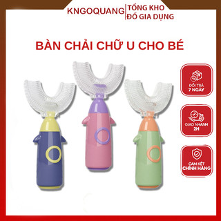 Bàn chải đánh răng cho bé , bàn chải chữ u tập đánh răng cho bé 1-8 tuổi