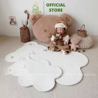 Tặng thảm chùi chân bali - thảm chùi chân lông cừu homies bedding & décor hình mèo, gấu decor trang trí