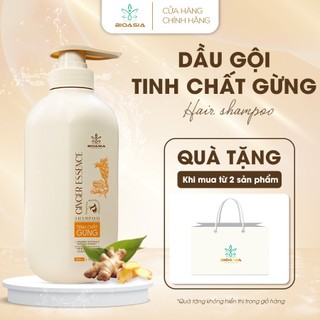 Dầu Gội BIOASIA Chính Hãng Tinh Chất Gừng, Hà Thủ Ô,Tinh Chất Mật Ong, Hỗ Trợ Mọc Tóc Ngăn Rụng Tóc - Cho Da Đầu Khô