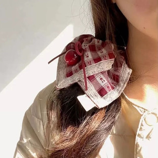 Dây cột tóc scrunchies vuông thiết kế handmade TIMSTORE phụ kiện tóc phong cách hàn quốc