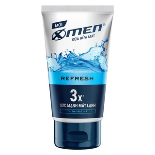 Sữa rửa mặt sức mạnh mát lạnh sạch nhờn X-Men 3X Go Refresh 100g