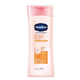 Sữa dưỡng thể chống nắng và sáng da Vaseline Healthy Bright Sun + Pollution Protection SPF 24 PA++ 200ml