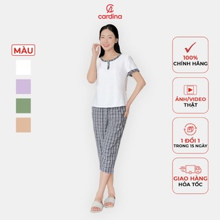  Đồ bộ nữ CARDINA chất liệu đũi bamboo kiểu dáng đơn giản thoải mái nhẹ nhàng thoáng mát 4BDL04 