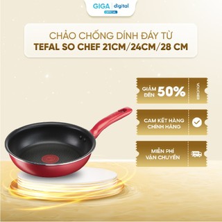 Chảo chống dính đáy từ tefal so chef 21cm/ 24cm/ 28 cm g1250495