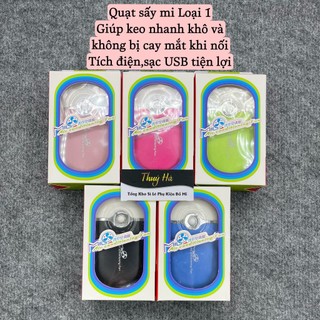 Quạt nối mi_quạt sấy mi L1_Tích điện sạc USB_dụng cụ nối mị_Thúy Hà