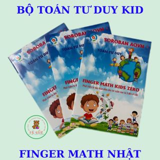 Bộ Toán Tư Duy Finger Math Nhật Cho Trẻ 3-6 Tuổi, Phát Triển Trí Não, Tăng Tính Tập Trung - Phản Xạ Nhanh - Pé Gấu