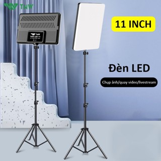 TNW 11 Inch Đèn LED Panel,Đèn Studio,3 màu có thể điều chỉnh,Đèn LED chụp ảnh,Có chân đế 1.1m/2.1m