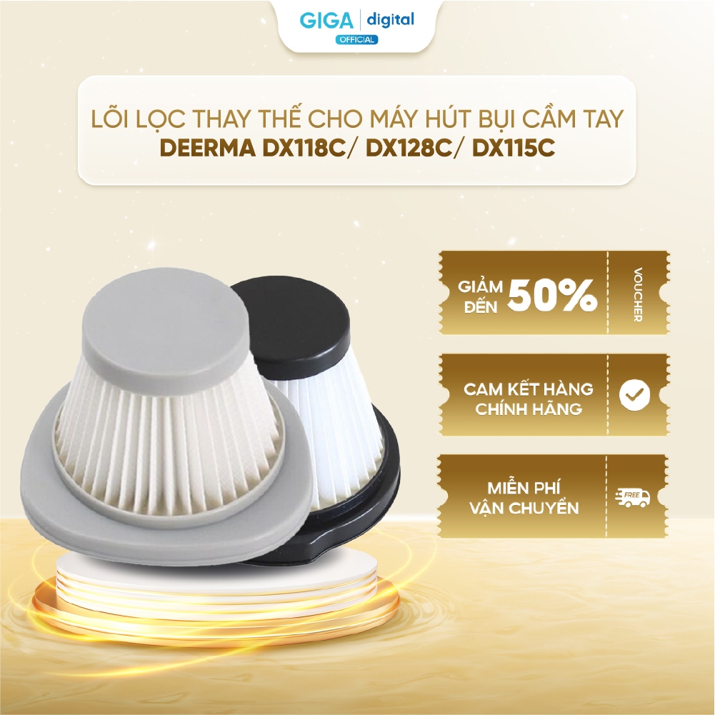 Lõi lọc thay thế cho máy hút bụi cầm tay Deerma DX118C/ DX128C/ DX115C