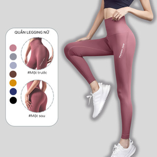 Quần Dài Legging Nữ Cạp Cao Tập Gym, Yoga, Aerobic, Chạy Bộ AMI MEDEA Nâng Mông Tôn Vòng 3 EVASPORT