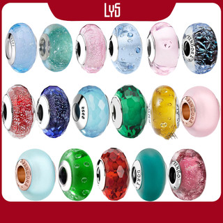 Charm lys mix vòng tay charm đá - charm bạc s925 cao cấp