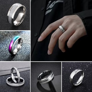 Nhẫn nam titan kiểu trơn đẳng cấp châu âu, nhẫn phụ kiện thời trang thép không gỉ đẹp
