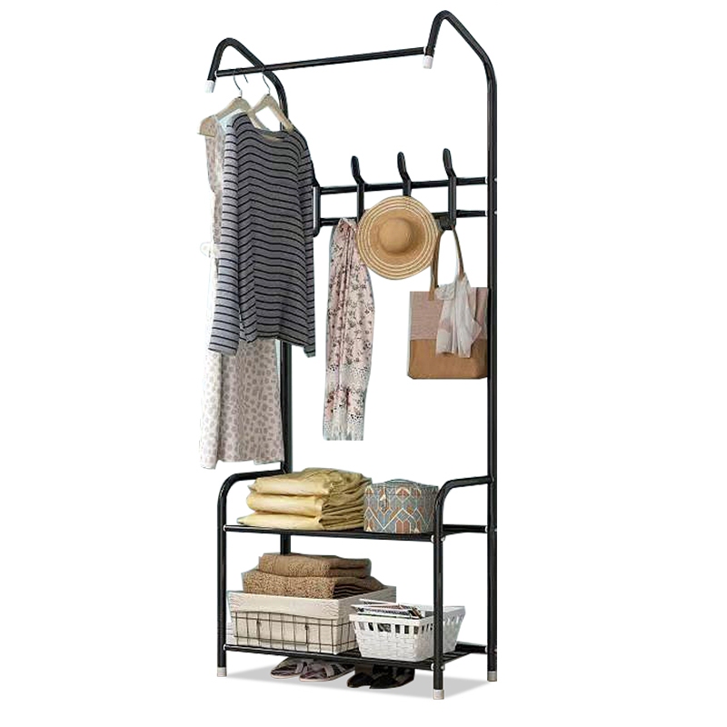 Móc treo giày đơn giản Quần áo phòng khách Quần áo Rack Tủ quần áo Rack Rack Tầng giày Rack Hanger C