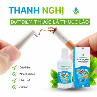 Nước Súc Miệng Cai Thuốc Lá Thanh Nghị 400ml Mẫu Mới Nhất
