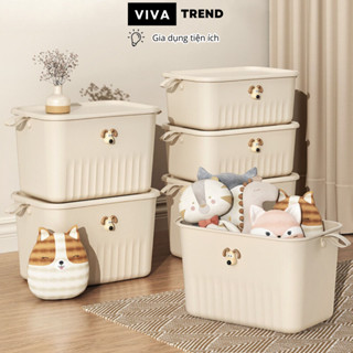 Hộp Nhựa Đựng Đồ Có Nắp, Hộp Đựng Đồ Quần Áo, Đồ Chơi, Tạm Biệt Căn Phòng Bừa Bộn HN01