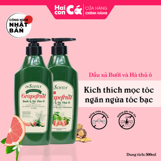 Dầu Gội Bưởi Hà Thủ Ô Drsoftly Kích Thích Nhanh Mọc Tóc, Dưỡng Tóc Chắc Khỏe Giảm Gãy Rụng, Hạn Chế Tiết Bã Nhờn- 500ml