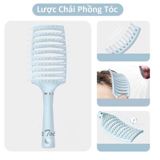 Lược làm phồng tóc, lược gội đầu silicon có tay cầm giúp massage đầu làm sạch gàu nhờn ngứa không gây hư tổn tóc